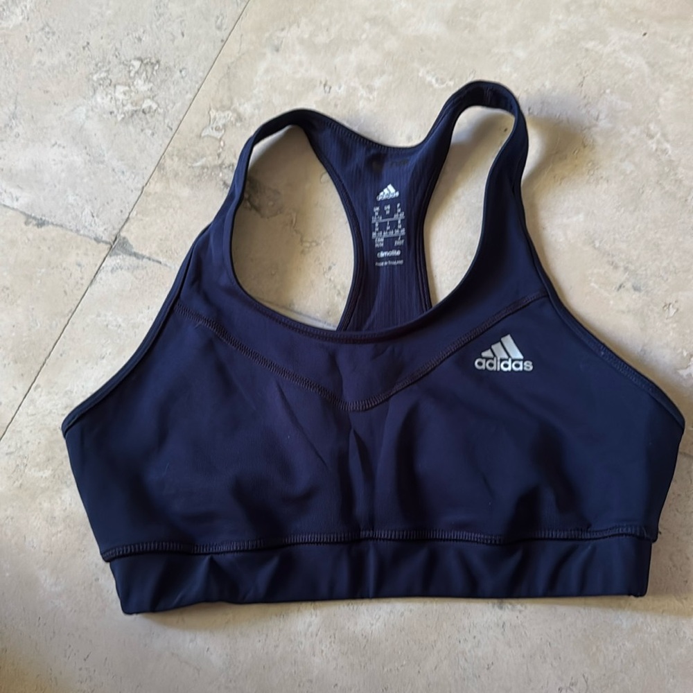 ADIDAS navy tech fit climalite Sports Bra